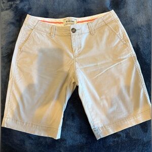 Old Navy Tan Bermuda Shorts Classic Cotton Blend